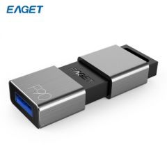 忆捷（EAGET） F90 U盘 256GB USB3.0高速金属推拉式车载商务优盘 防尘 防水 防震 商用