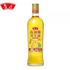 鲁花 食用油 5S 物理压榨 高油酸花生油750ml