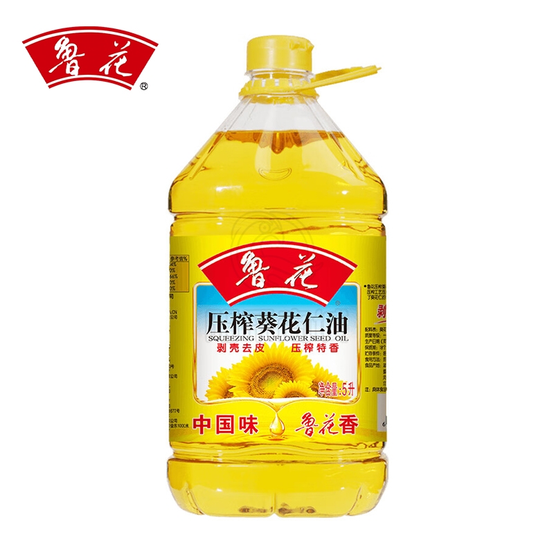 鲁花 食用油 物理压榨 剥壳去皮 葵花仁油5L